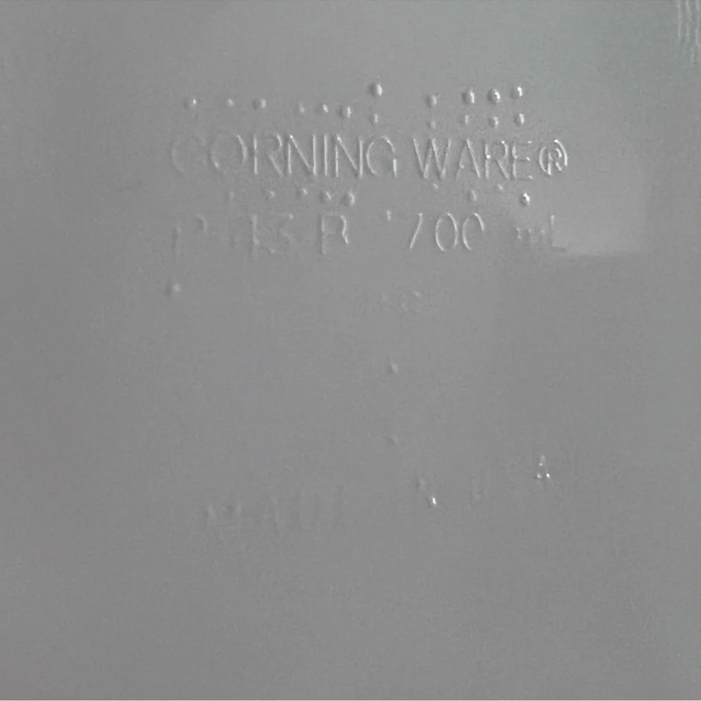 Corning Ware P-15-R White Stoneware 700 mL Individual Baker Casserole Dish